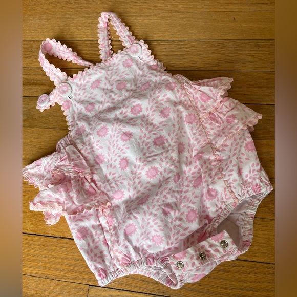 Smockingbird | Smocked Bubble in Pink Vine